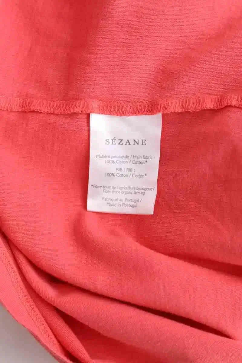 T-shirt Sézane Orange en Coton