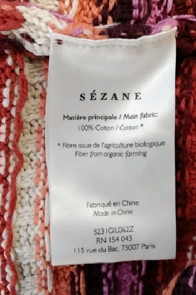 T-shirt Sézane Rouge en Coton