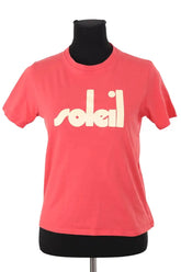 T-shirt Sézane Rouge en Coton, taille XS - Seconde Main
