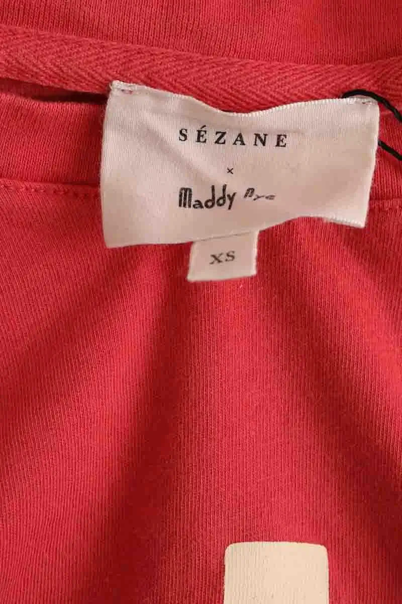 T-shirt Sézane Rouge en Coton