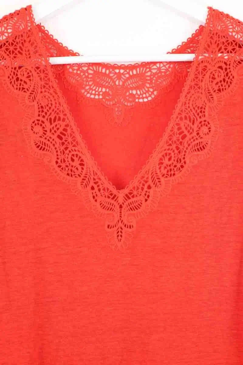 T-shirt Sézane Rouge en Coton