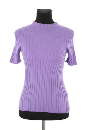 T-shirt Sézane Violet en Laine, taille S - Seconde Main