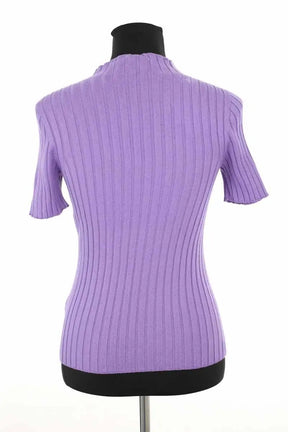 T-shirt Sézane Violet en Laine