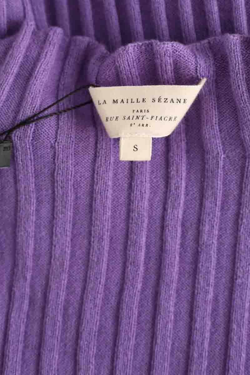 T-shirt Sézane Violet en Laine