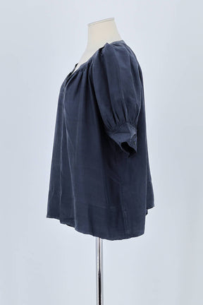 T-shirt Soeur Bleu en Soie