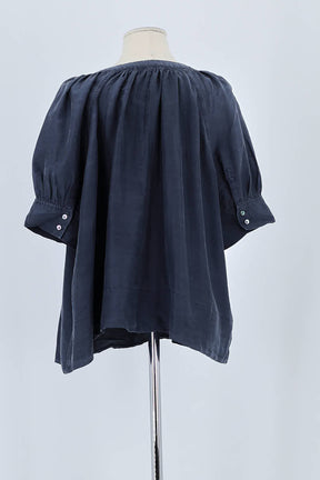 T-shirt Soeur Bleu en Soie