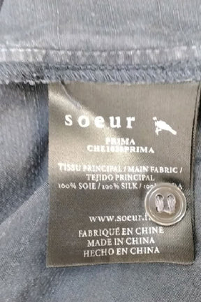 T-shirt Soeur Bleu en Soie