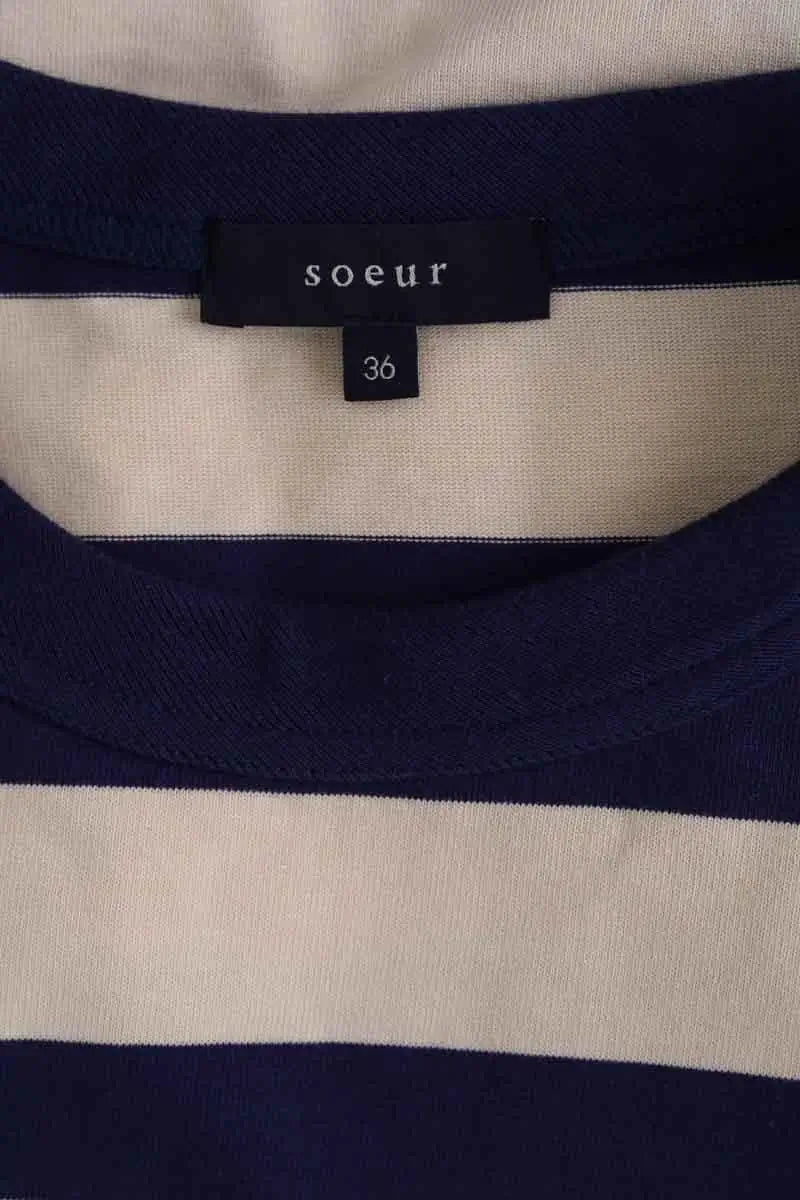 T-shirt Soeur Marine en Coton