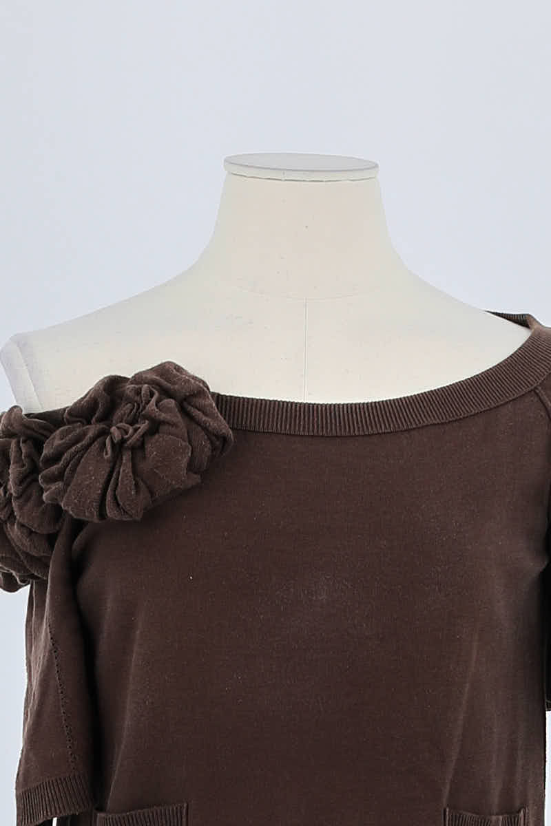 T-shirt Sonia Rykiel Marron en Coton
