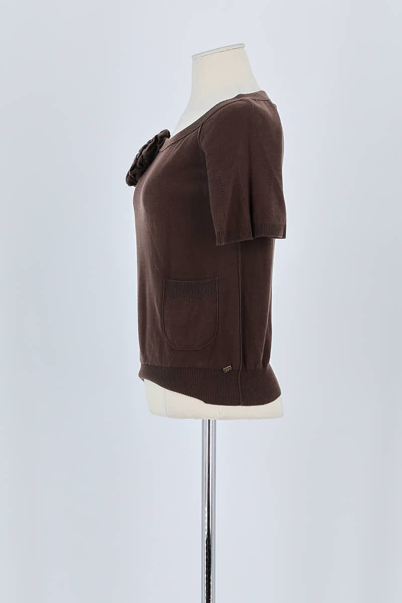 T-shirt Sonia Rykiel Marron en Coton
