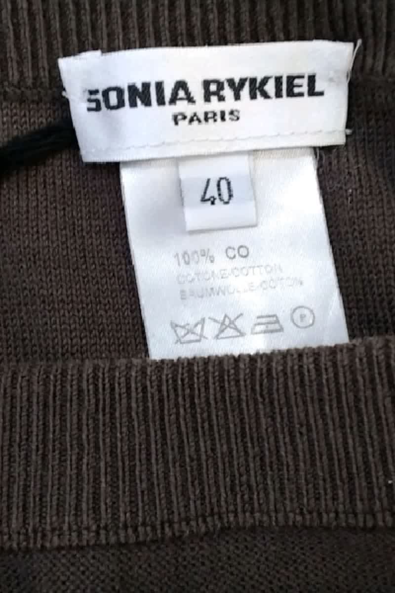T-shirt Sonia Rykiel Marron en Coton