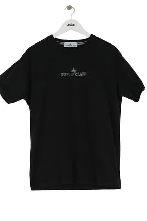 T-shirt Stone Island Noir en Coton, taille L - Seconde Main