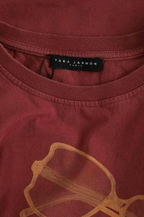 T-shirt Tara Jarmon Rose en Coton