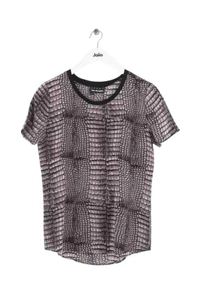 T-shirt The Kooples Anthracite en Synthétique, taille S - Seconde Main