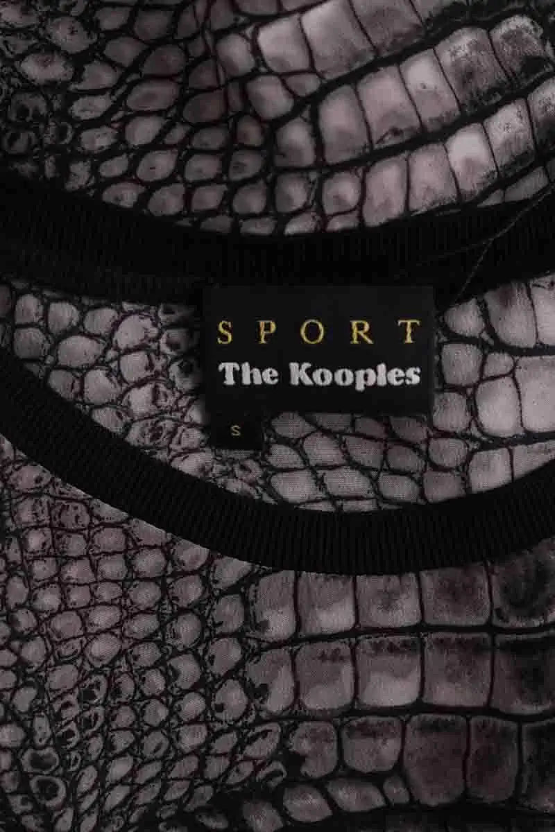T-shirt The Kooples Anthracite en Synthétique