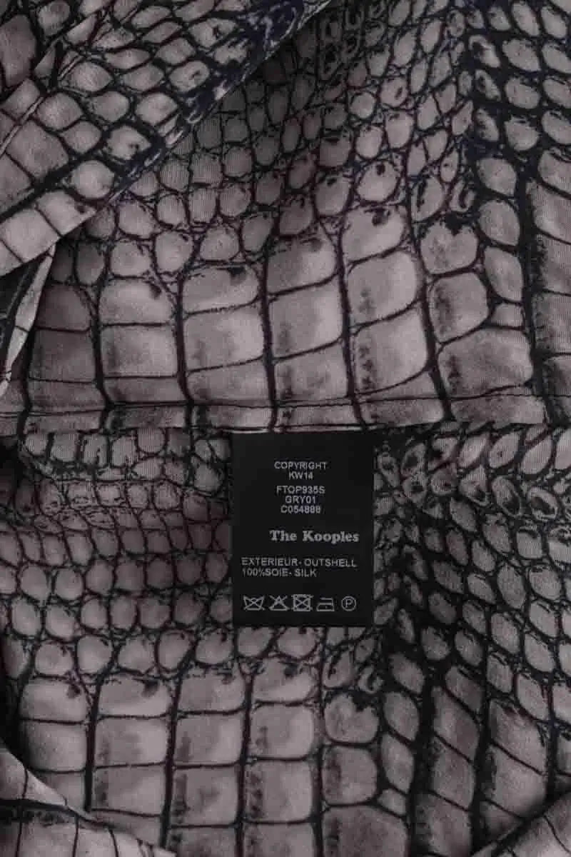 T-shirt The Kooples Anthracite en Synthétique
