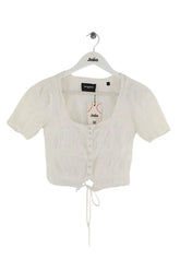 T-shirt The Kooples Blanc en Coton, taille XS - Seconde Main