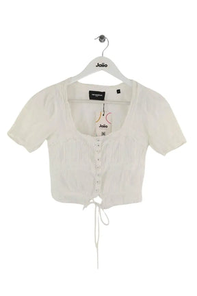 T-shirt The Kooples Blanc en Coton, taille XS - Seconde Main
