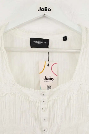 T-shirt The Kooples Blanc en Coton