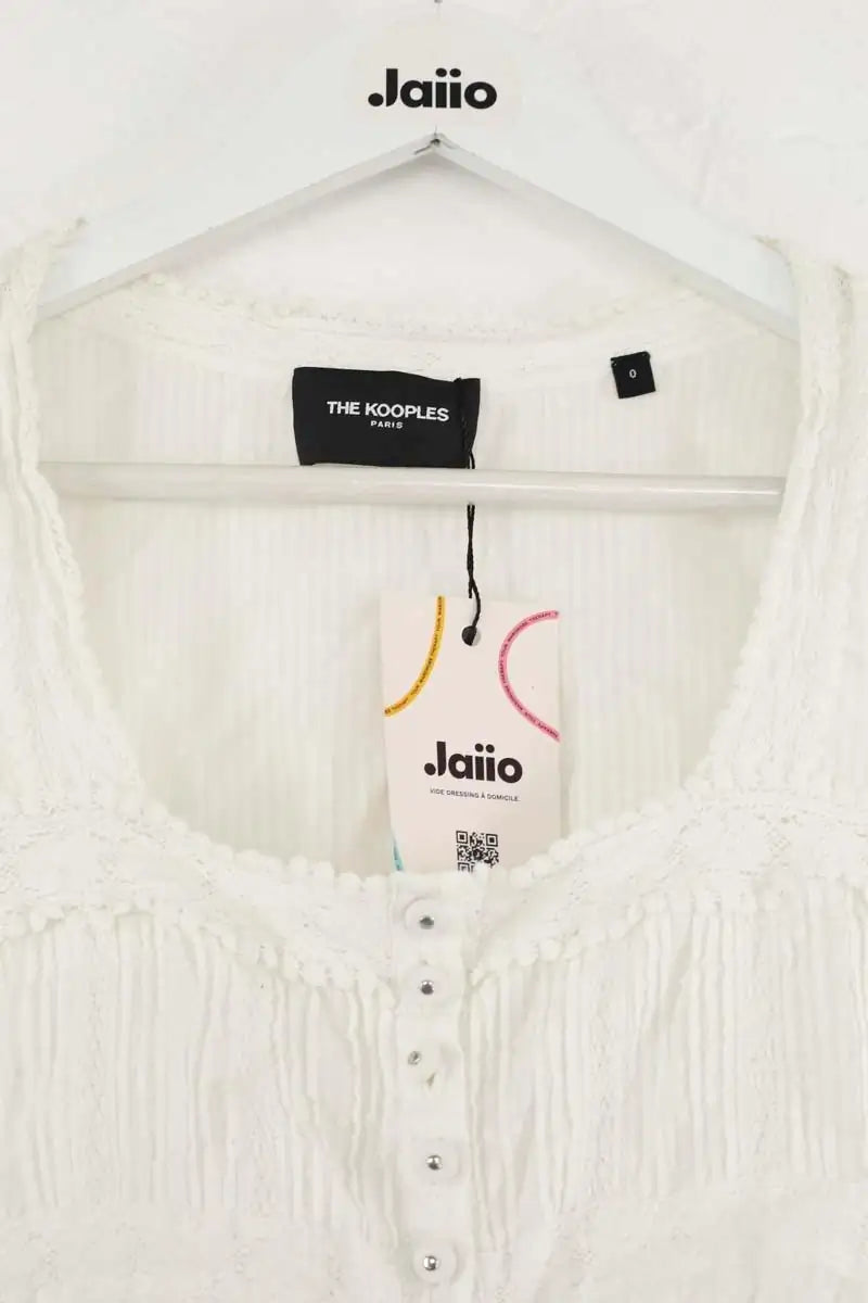 T-shirt The Kooples Blanc en Coton