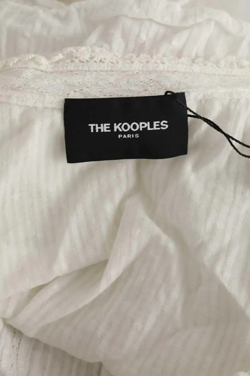 T-shirt The Kooples Blanc en Coton