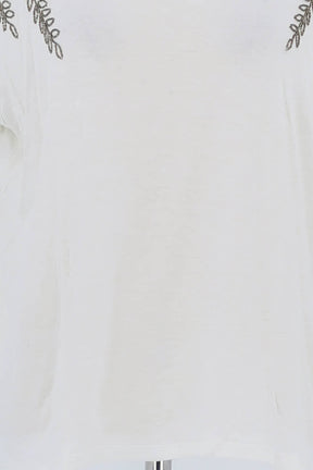T-shirt The Kooples Blanc en Viscose