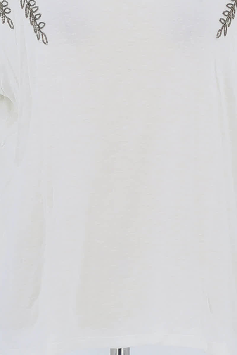 T-shirt The Kooples Blanc en Viscose