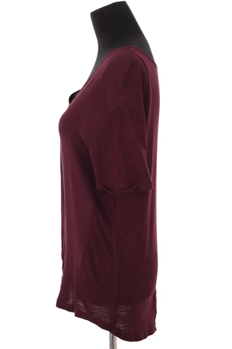 T-shirt The Kooples Bordeaux en Coton