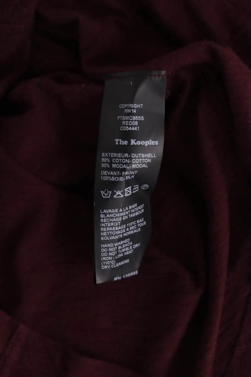 T-shirt The Kooples Bordeaux en Coton