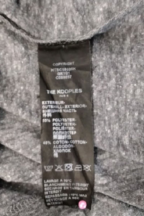 T-shirt The Kooples Gris en Polyester