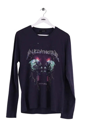 T-shirt The Kooples Marine en Coton, taille M - Seconde Main