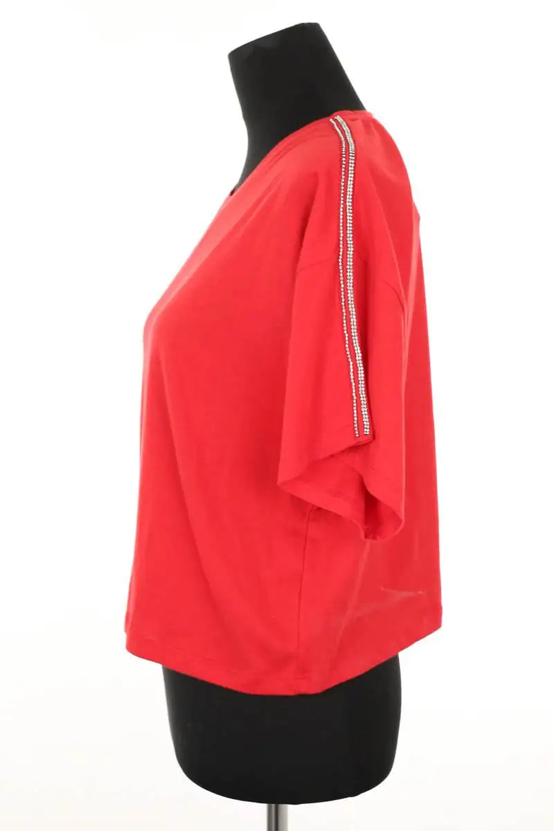T-shirt The Kooples Rouge en Coton