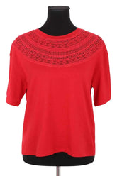 T-shirt The Kooples Rouge en Coton, taille M - Seconde Main