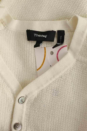 T-shirt Theory Ecru en Coton