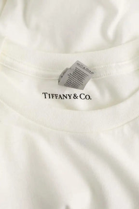 T-shirt Tiffany Blanc en Coton