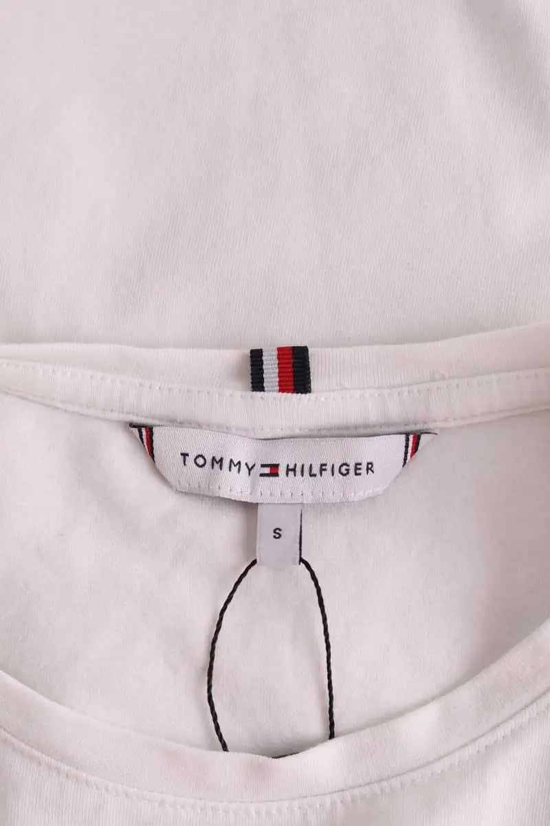 T-shirt Tommy Hilfiger Blanc en Coton