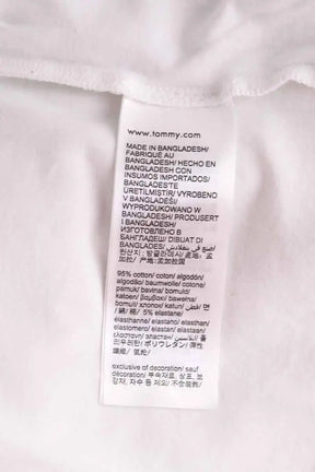 T-shirt Tommy Hilfiger Blanc en Coton