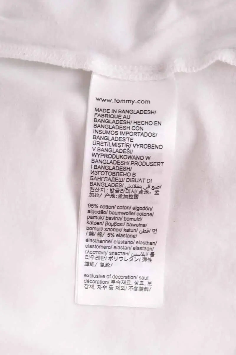 T-shirt Tommy Hilfiger Blanc en Coton