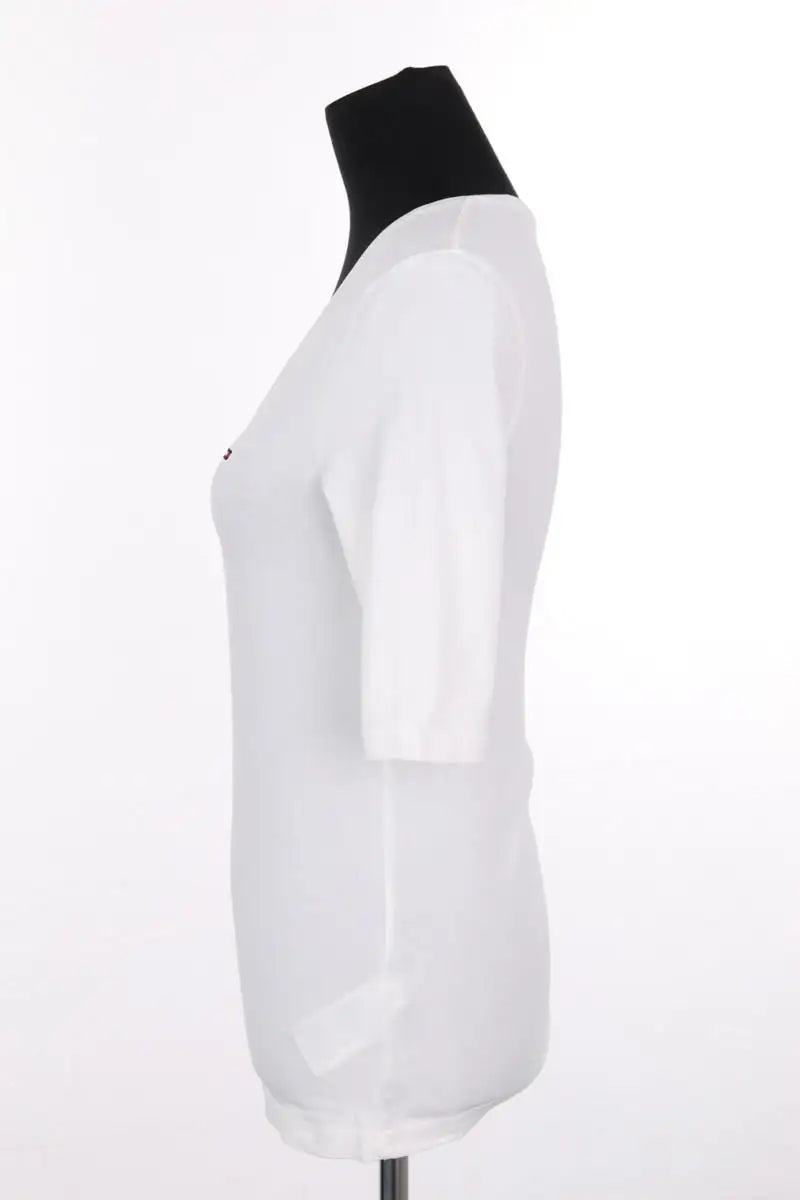 T-shirt Tommy Hilfiger Blanc en Coton