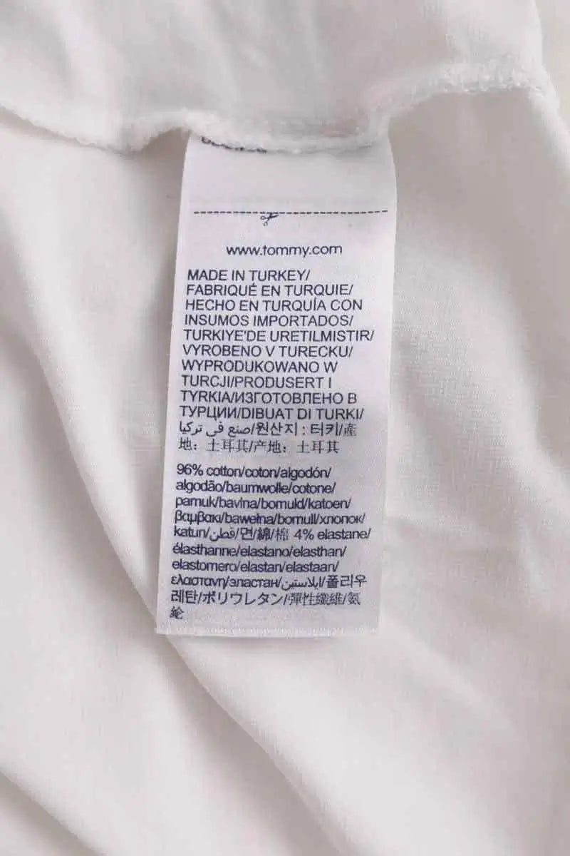 T-shirt Tommy Hilfiger Blanc en Coton