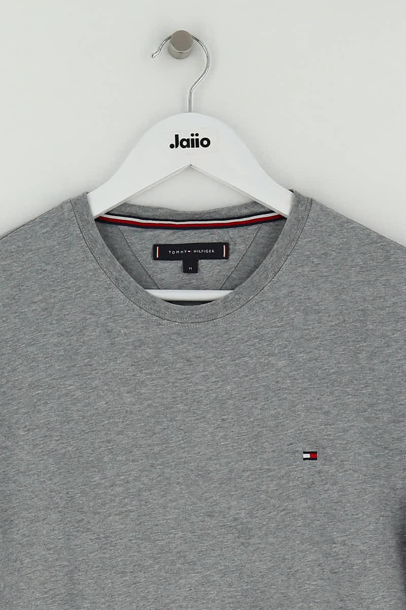 T-shirt Tommy Hilfiger Gris en Coton