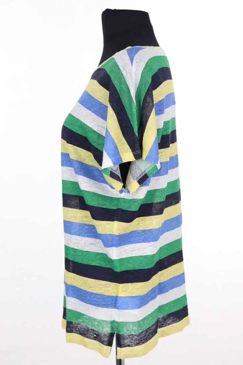 T-shirt Tommy Hilfiger Jaune en Lin
