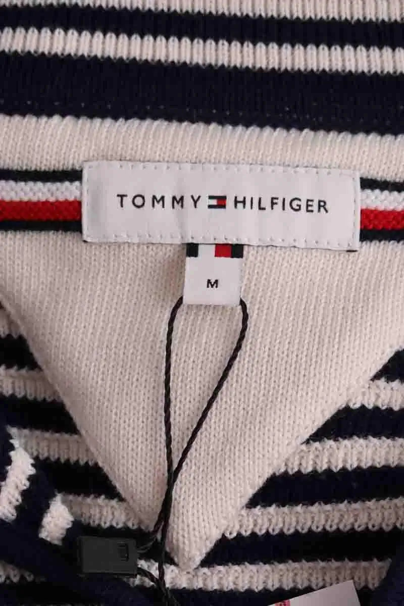 T-shirt Tommy Hilfiger Marine en Coton