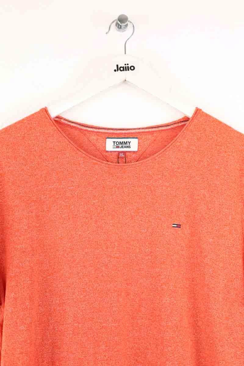 T-shirt Tommy Hilfiger Orange en Coton