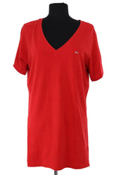 T-shirt Tommy Hilfiger Rouge en Coton, taille XL - Seconde Main