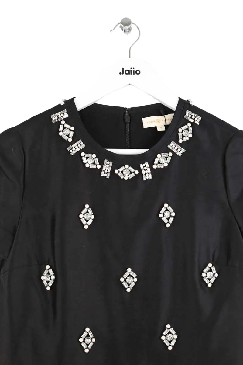 T-shirt Tory Burch Noir en Soie, taille XS - Seconde Main
