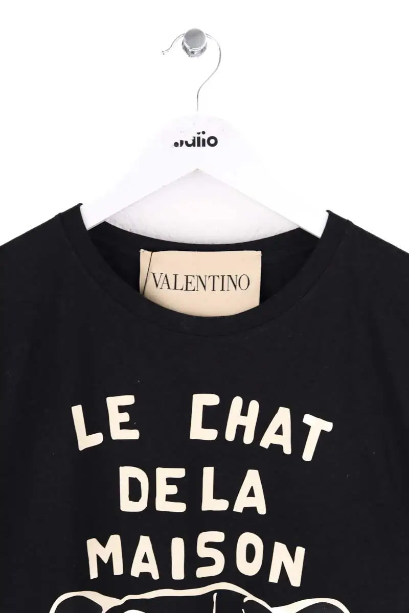 T-shirt Valentino Noir en Coton