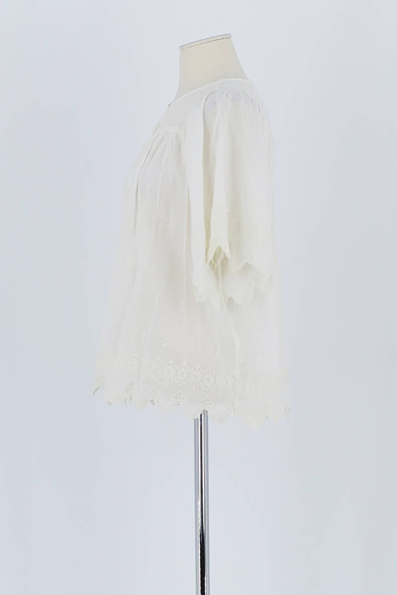 T-shirt Vanessa Bruno Blanc en Lin