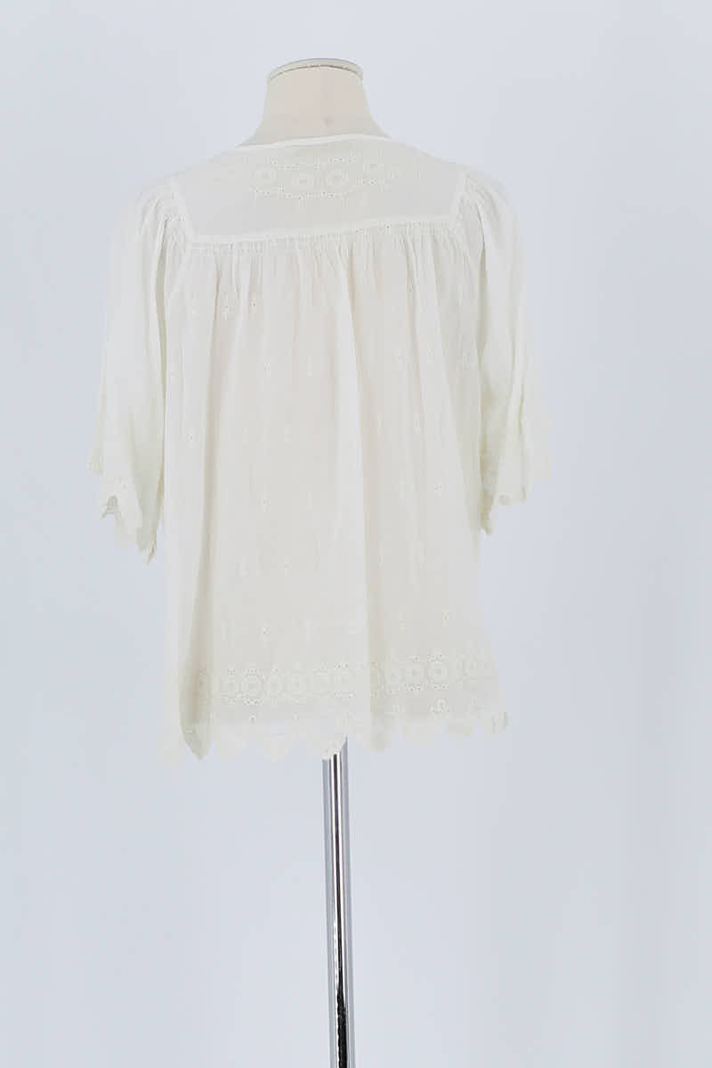 T-shirt Vanessa Bruno Blanc en Lin