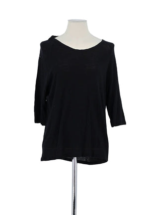 T-shirt Vanessa Bruno Noir en Laine, taille M - Seconde Main